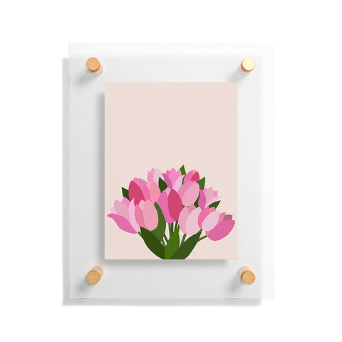 Daily Regina Designs Fresh Tulips Abstract Floral Floating Acrylic Print