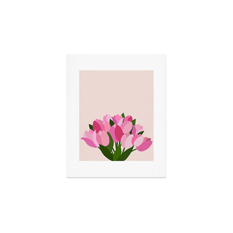 Daily Regina Designs Fresh Tulips Abstract Floral Art Print