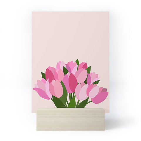 Daily Regina Designs Fresh Tulips Abstract Floral Mini Art Print