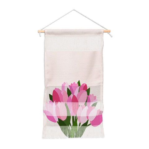Daily Regina Designs Fresh Tulips Abstract Floral Wall Hanging Portrait