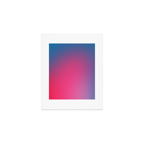 Daily Regina Designs Glowy Blue And Pink Gradient Art Print
