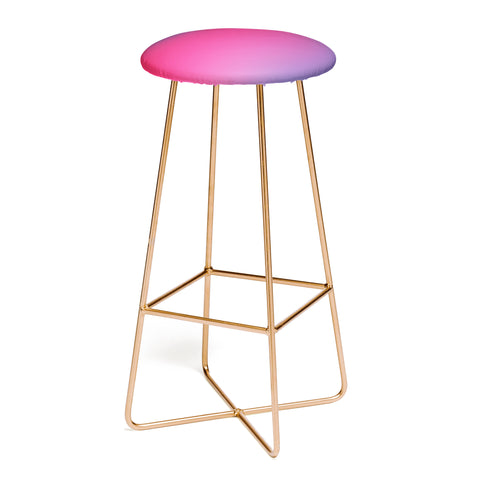 Daily Regina Designs Glowy Blue And Pink Gradient Bar Stool