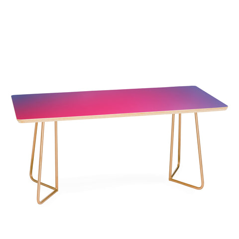Daily Regina Designs Glowy Blue And Pink Gradient Coffee Table