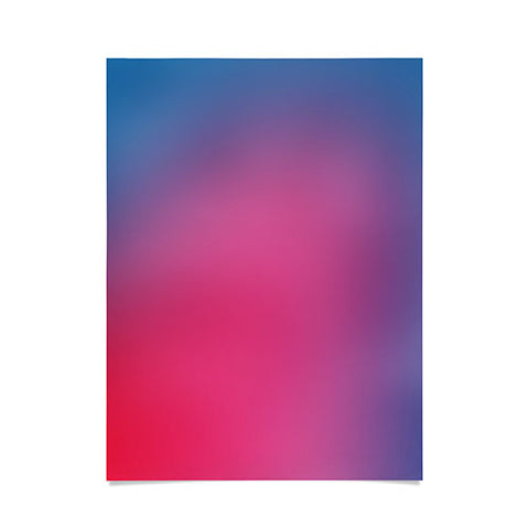 Daily Regina Designs Glowy Blue And Pink Gradient Poster