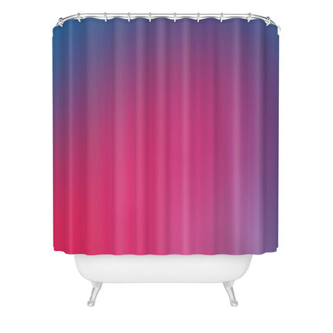 Daily Regina Designs Glowy Blue And Pink Gradient Shower Curtain