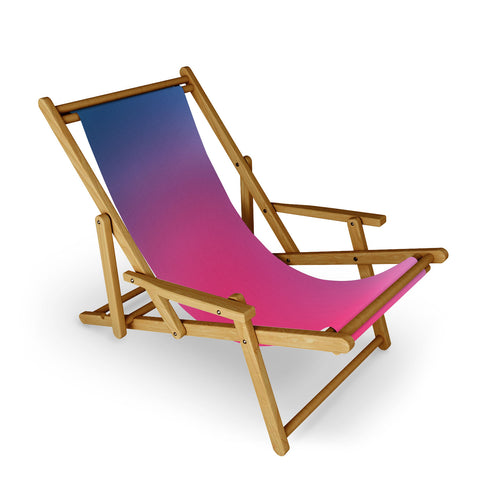 Daily Regina Designs Glowy Blue And Pink Gradient Sling Chair