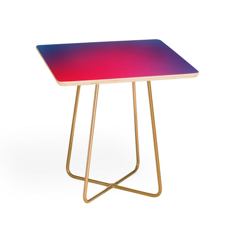 Daily Regina Designs Glowy Blue And Pink Gradient Side Table