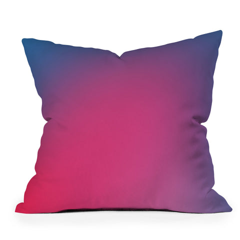 Daily Regina Designs Glowy Blue And Pink Gradient Throw Pillow