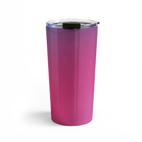 Daily Regina Designs Glowy Blue And Pink Gradient Travel Mug