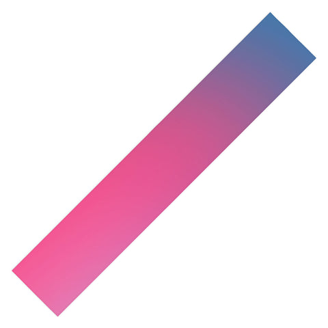 Daily Regina Designs Glowy Blue And Pink Gradient Table Runner