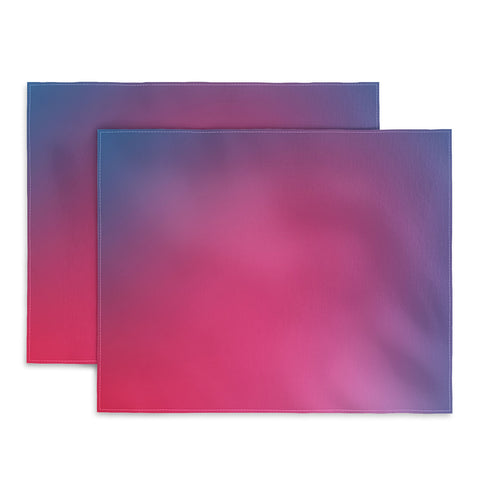 Daily Regina Designs Glowy Blue And Pink Gradient Placemat