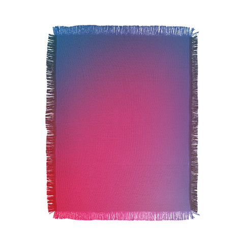 Daily Regina Designs Glowy Blue And Pink Gradient Throw Blanket