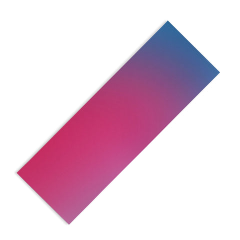 Daily Regina Designs Glowy Blue And Pink Gradient Yoga Mat