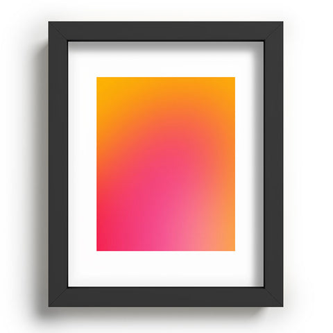 Daily Regina Designs Glowy Orange And Pink Gradient Recessed Framing Rectangle