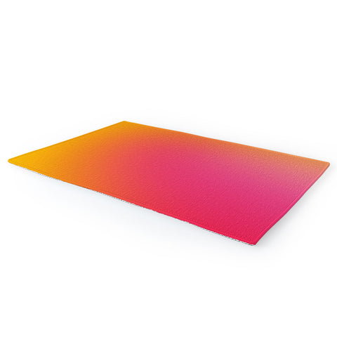 Daily Regina Designs Glowy Orange And Pink Gradient Area Rug