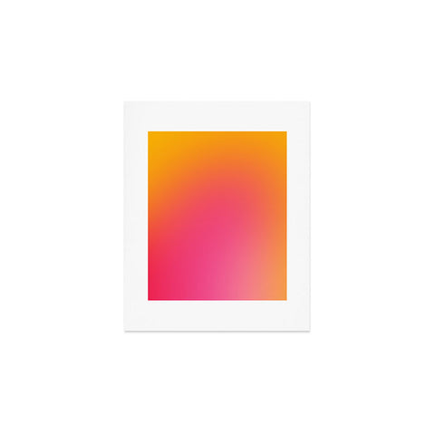 Daily Regina Designs Glowy Orange And Pink Gradient Art Print