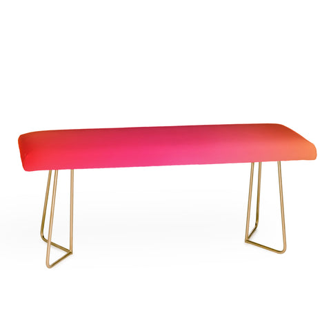 Daily Regina Designs Glowy Orange And Pink Gradient Bench