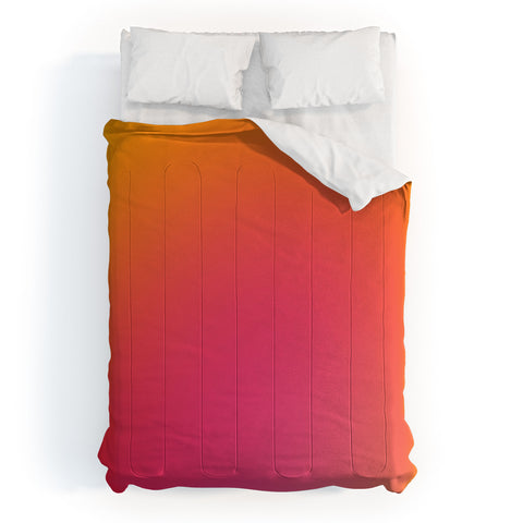 Daily Regina Designs Glowy Orange And Pink Gradient Comforter
