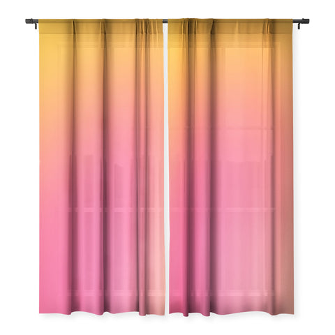 Daily Regina Designs Glowy Orange And Pink Gradient Sheer Non Repeat