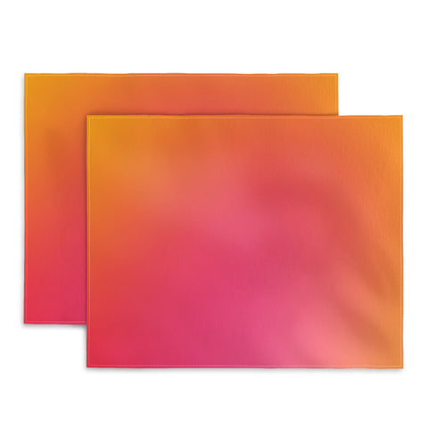 Daily Regina Designs Glowy Orange And Pink Gradient Placemat