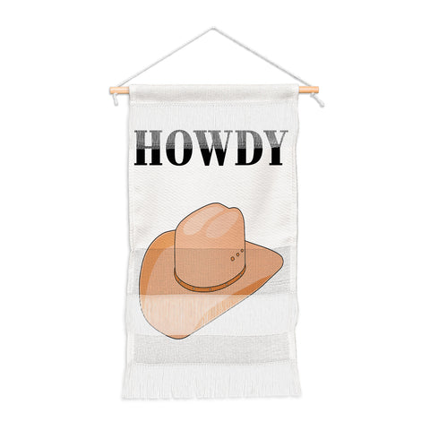 Daily Regina Designs Howdy Cowboy Hat Neutral Beige Wall Hanging Portrait