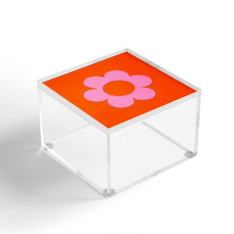 Daily Regina Designs La Fleur 01 Retro Floral Acrylic Box