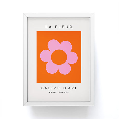Daily Regina Designs La Fleur 01 Retro Floral Framed Mini Art Print
