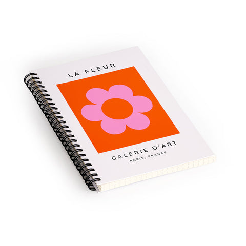 Daily Regina Designs La Fleur 01 Retro Floral Spiral Notebook