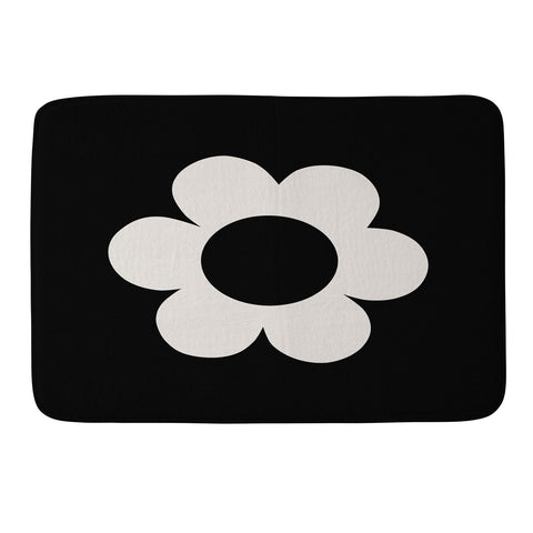 Daily Regina Designs La Fleur 06 Retro Floral Memory Foam Bath Mat