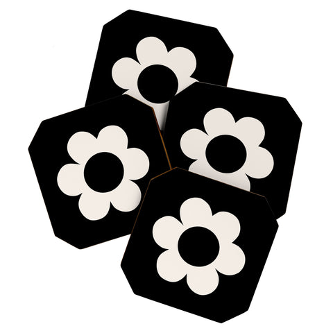 Daily Regina Designs La Fleur 06 Retro Floral Coaster Set