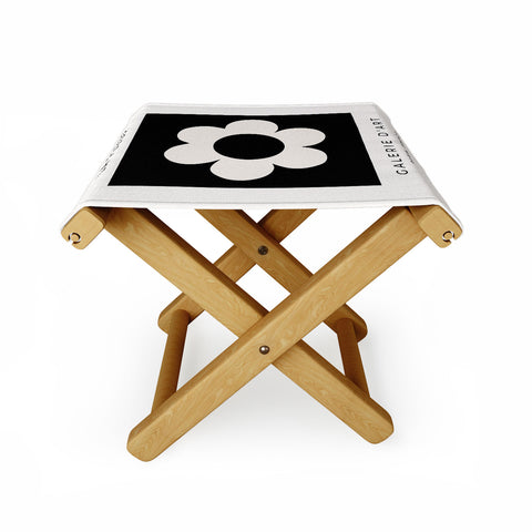 Daily Regina Designs La Fleur 06 Retro Floral Folding Stool