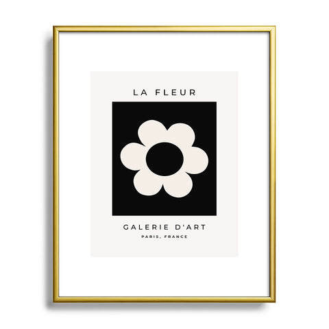 Daily Regina Designs La Fleur 06 Retro Floral Metal Framed Art Print