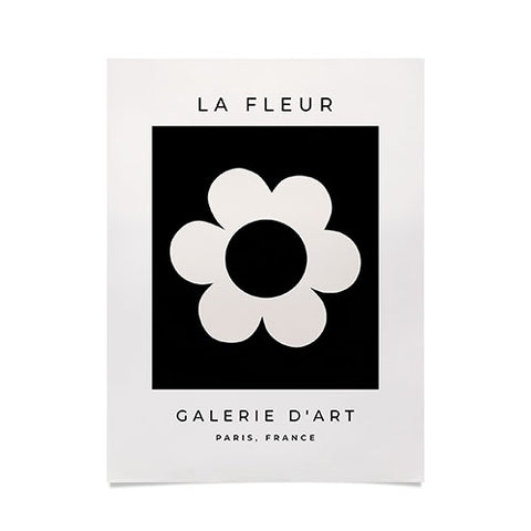 Daily Regina Designs La Fleur 06 Retro Floral Poster