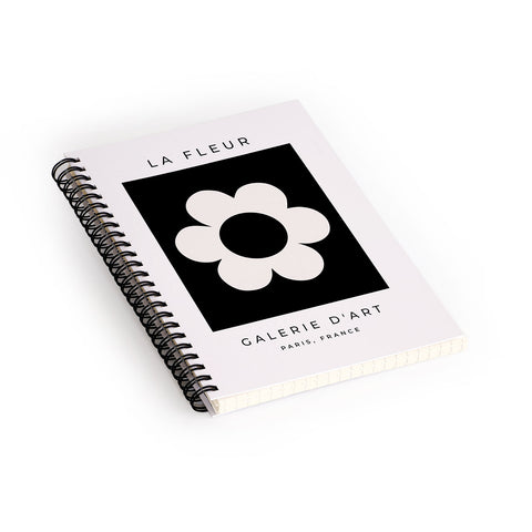 Daily Regina Designs La Fleur 06 Retro Floral Spiral Notebook