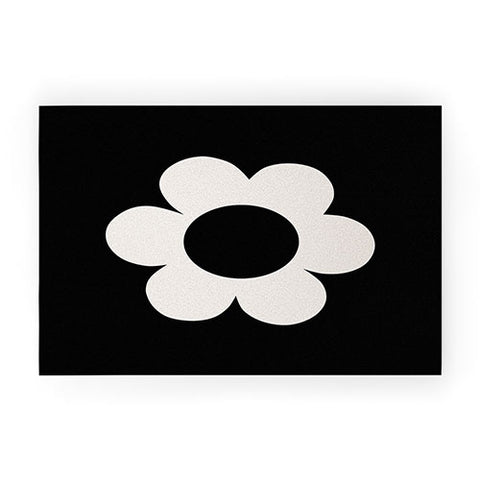 Daily Regina Designs La Fleur 06 Retro Floral Welcome Mat