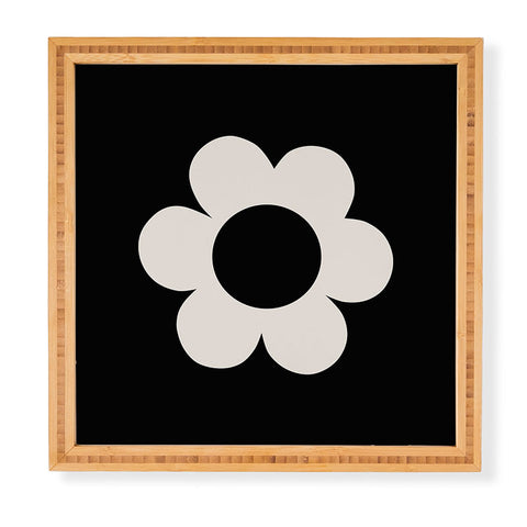 Daily Regina Designs La Fleur 06 Retro Floral Framed Wall Art