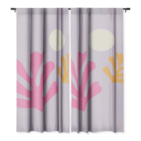 Daily Regina Designs Lavender Abstract Leaves Modern Blackout Non Repeat