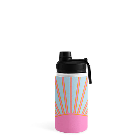 Daily Regina Designs Le Soleil 02 Abstract Retro Water Bottle