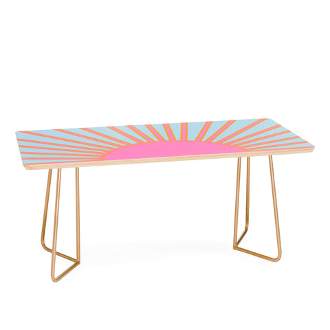 Daily Regina Designs Le Soleil 02 Abstract Retro Coffee Table