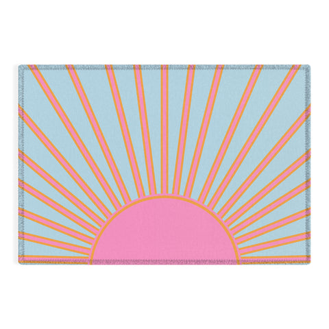 Daily Regina Designs Le Soleil 02 Abstract Retro Outdoor Rug