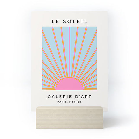 Daily Regina Designs Le Soleil 02 Abstract Retro Mini Art Print