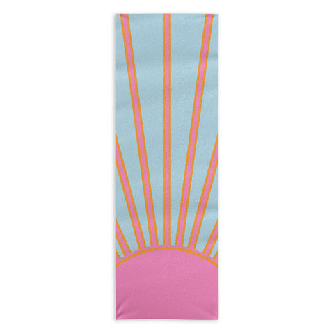 Daily Regina Designs Le Soleil 02 Abstract Retro Yoga Towel