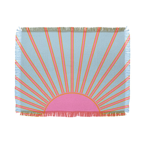Daily Regina Designs Le Soleil 02 Abstract Retro Throw Blanket