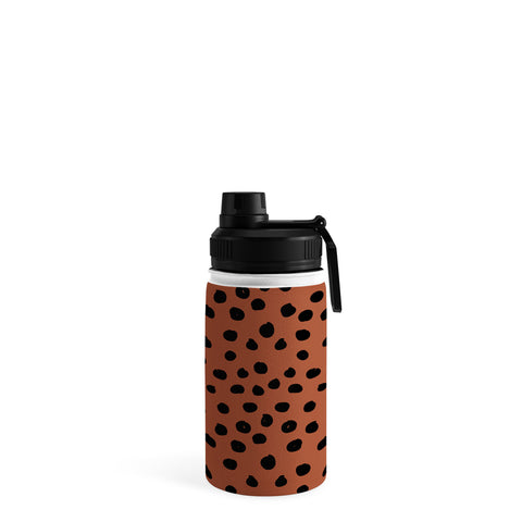 Daily Regina Designs Leopard Print Rust Animal Print Water Bottle