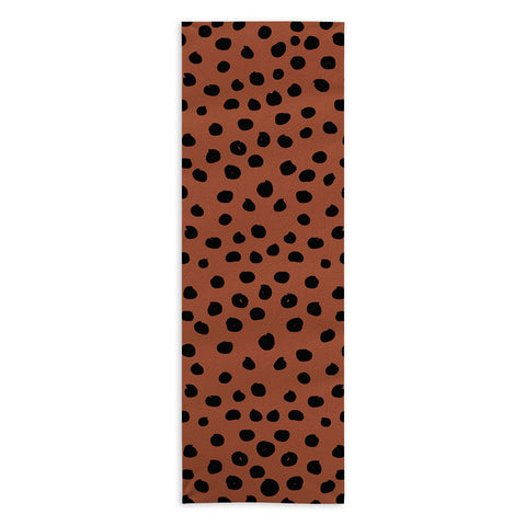 Daily Regina Designs Leopard Print Rust Animal Print Yoga Towel