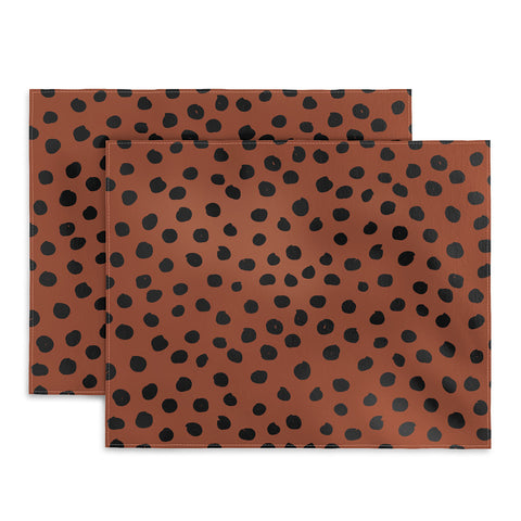 Daily Regina Designs Leopard Print Rust Animal Print Placemat