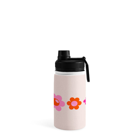 Daily Regina Designs Les Fleurs 01 Abstract Retro Water Bottle