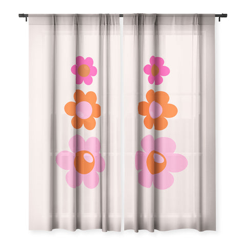 Daily Regina Designs Les Fleurs 01 Abstract Retro Sheer Non Repeat