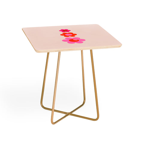 Daily Regina Designs Les Fleurs 01 Abstract Retro Side Table