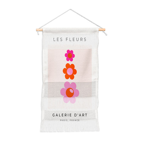 Daily Regina Designs Les Fleurs 01 Abstract Retro Wall Hanging Portrait